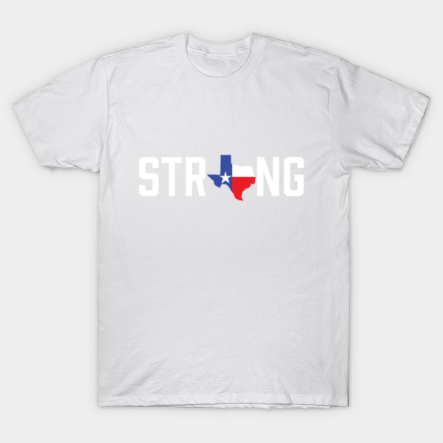 Texas State Strong Red White & Blue T-Shirt-TOZ